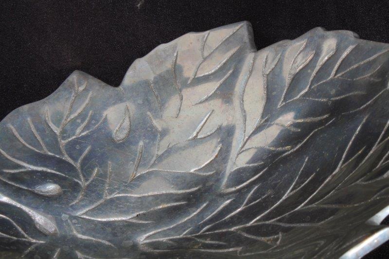 Handcrafted Metal Leaf Bowl EBTH